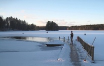 Helmikuinen Naarjärvi. Kuva: Jaana Joutsen